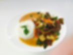 Fine beef with seasonal vegetables