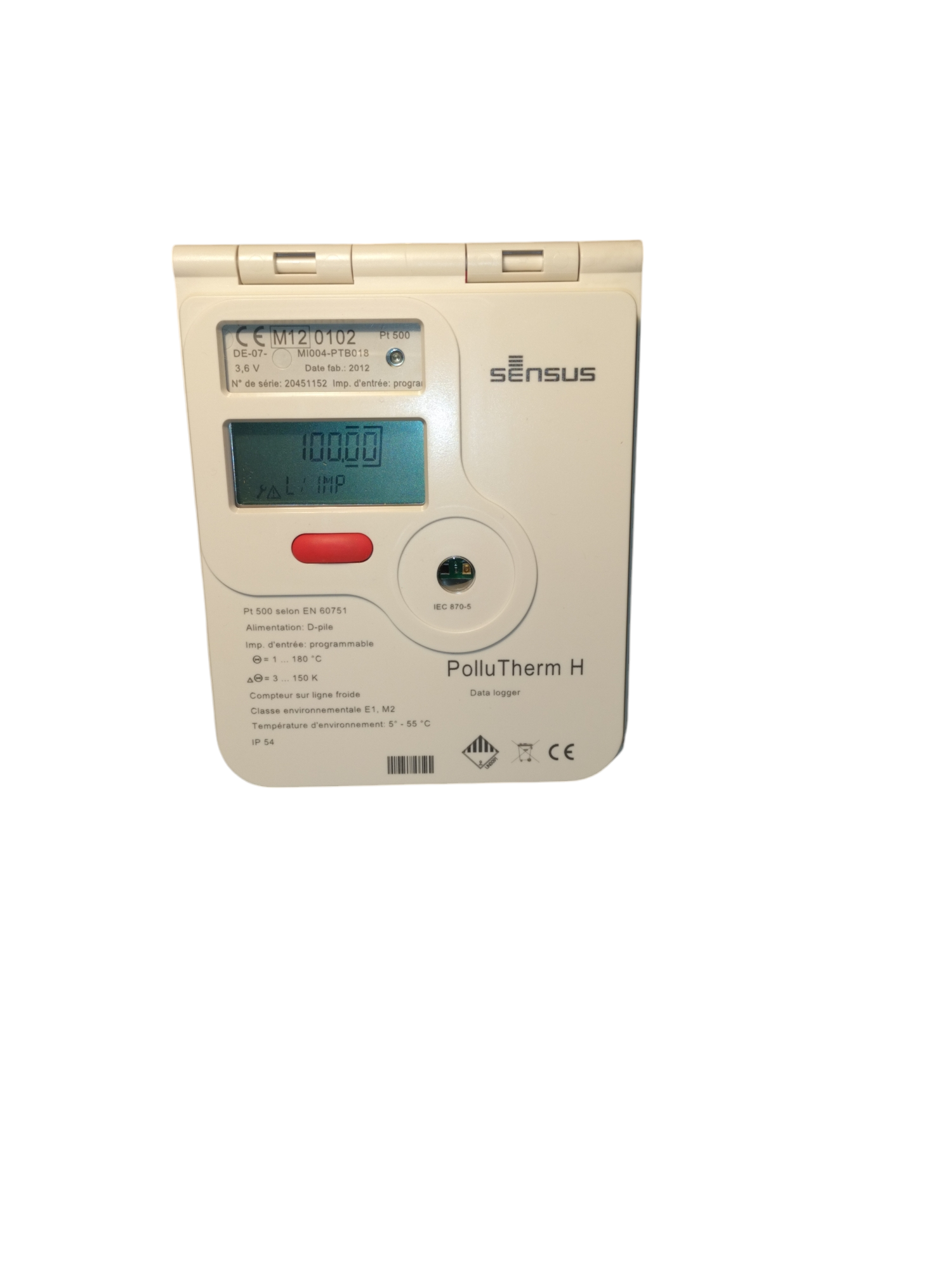 Sensus PolluTherm H – Compteur d'énergie thermique à piles