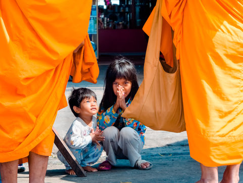 Street blessings Cambodia Photography workshop