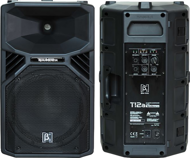 (6) $120 2 x 12 INCH Self powerd Pro Speaker