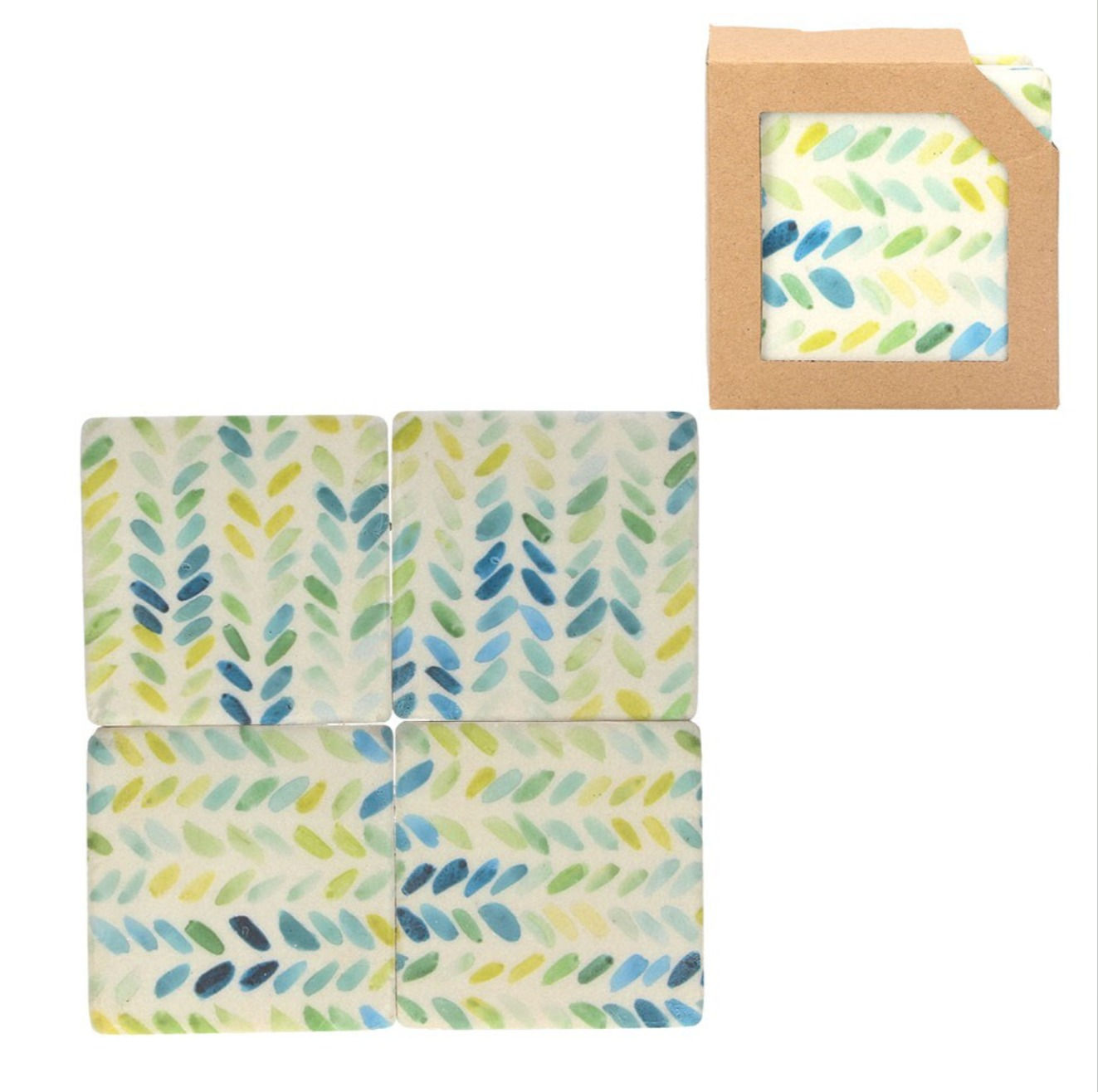 GISELA GRAHAM Chevron coasters
