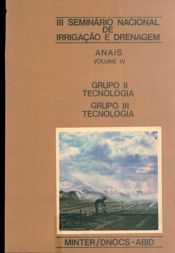 III Seminário Nacional de Irrigação e Drenagem - Anais Vol.4