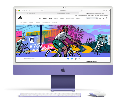 Adidas web illustrations