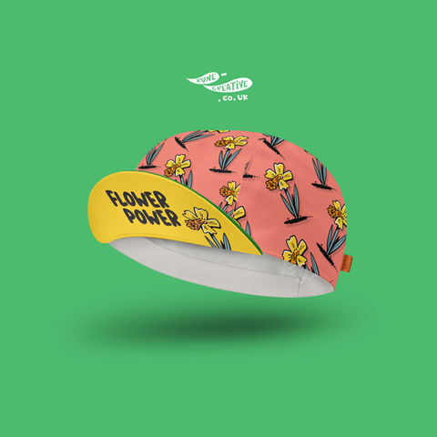 Daffodil " Flower Power" cycling cap