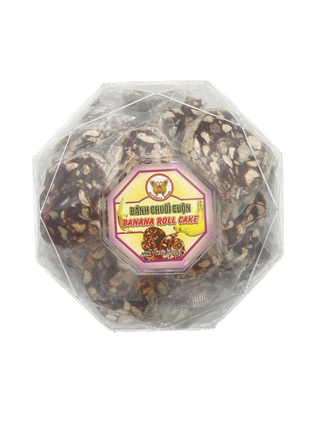 Butterfly Banana Roll Cake 24x11.3oz