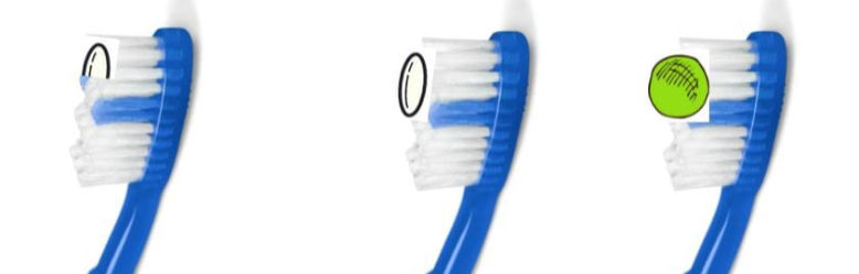 Cantidad de pasta de dientes para cepillos dentales
