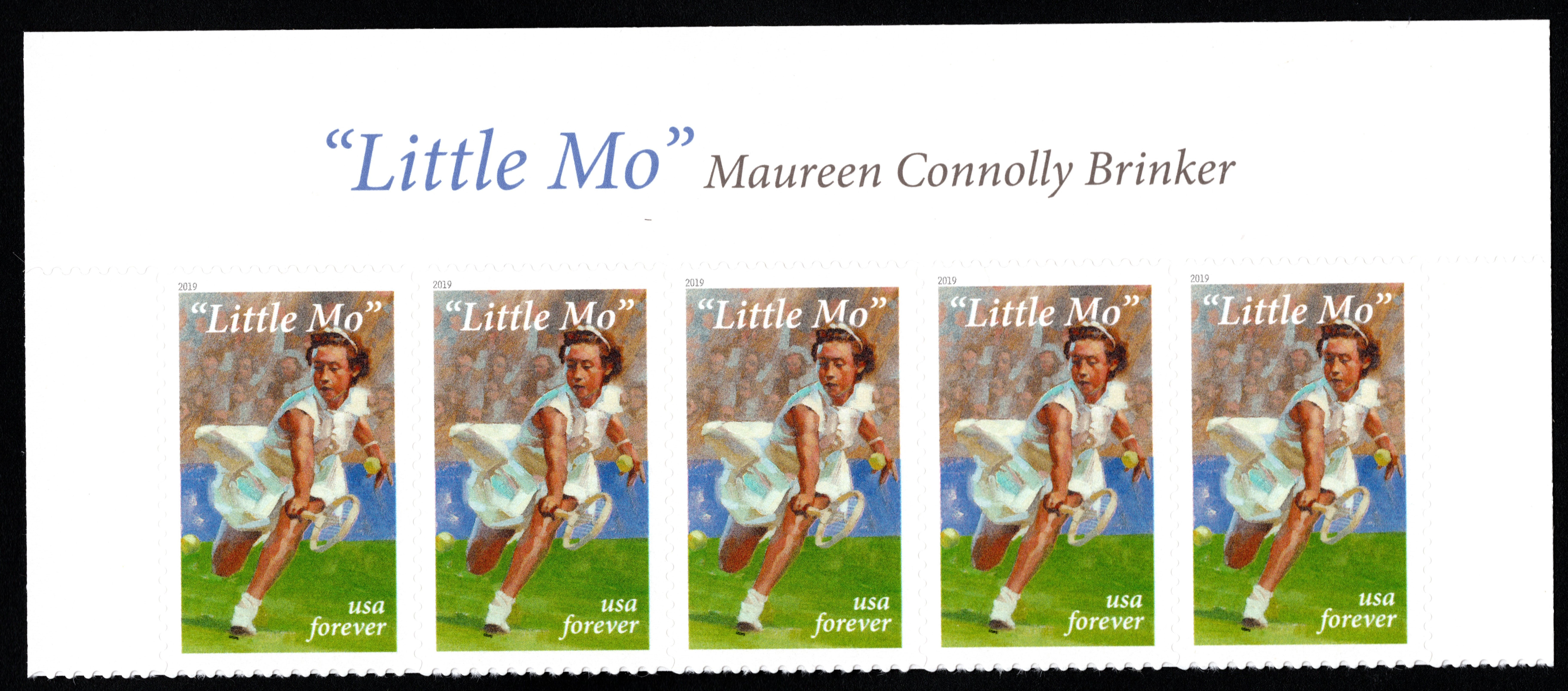 MNH 2019 “Little Mo” Sheet Header Block of 5 Forever Stamps – US SCOTT #5377