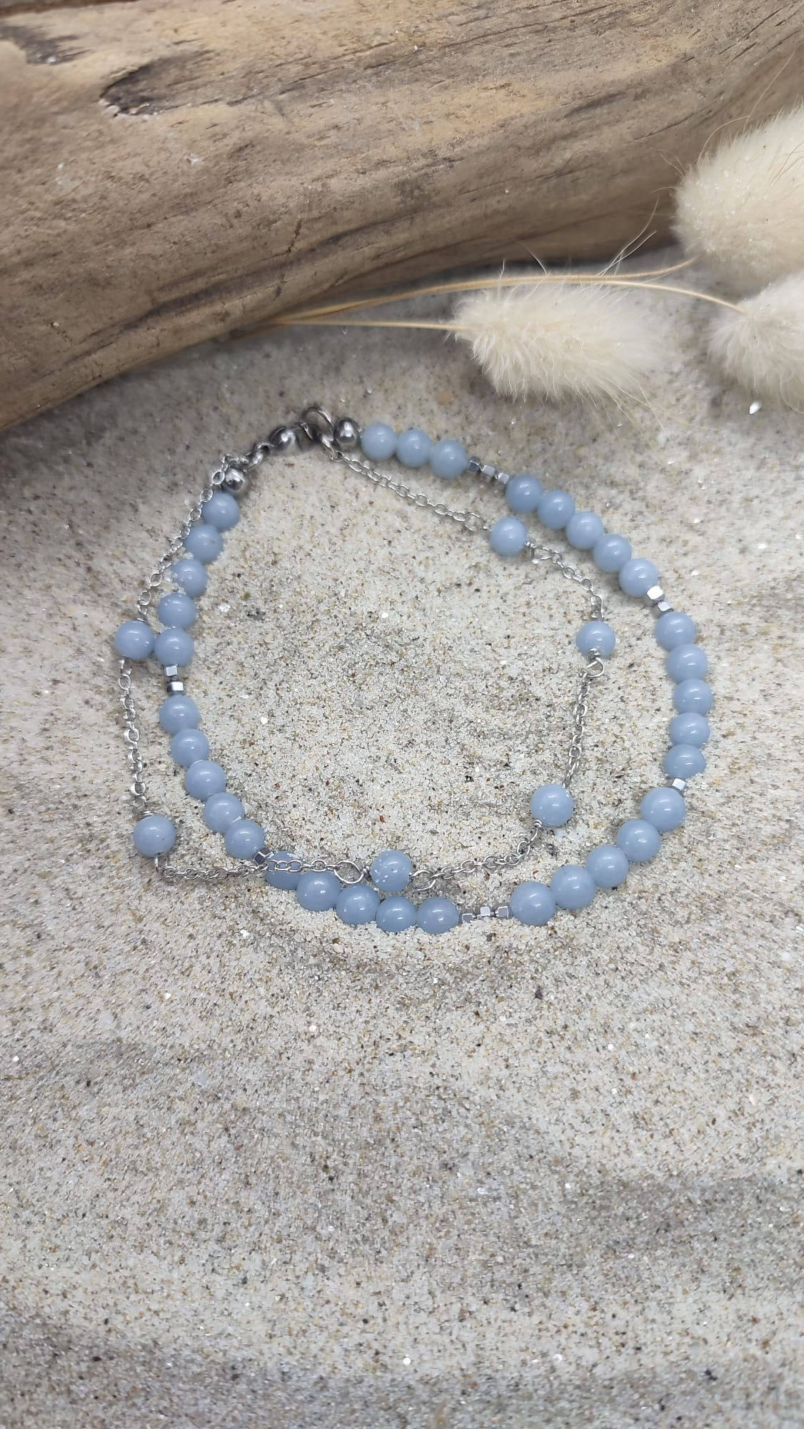 Double bracelet Angélite