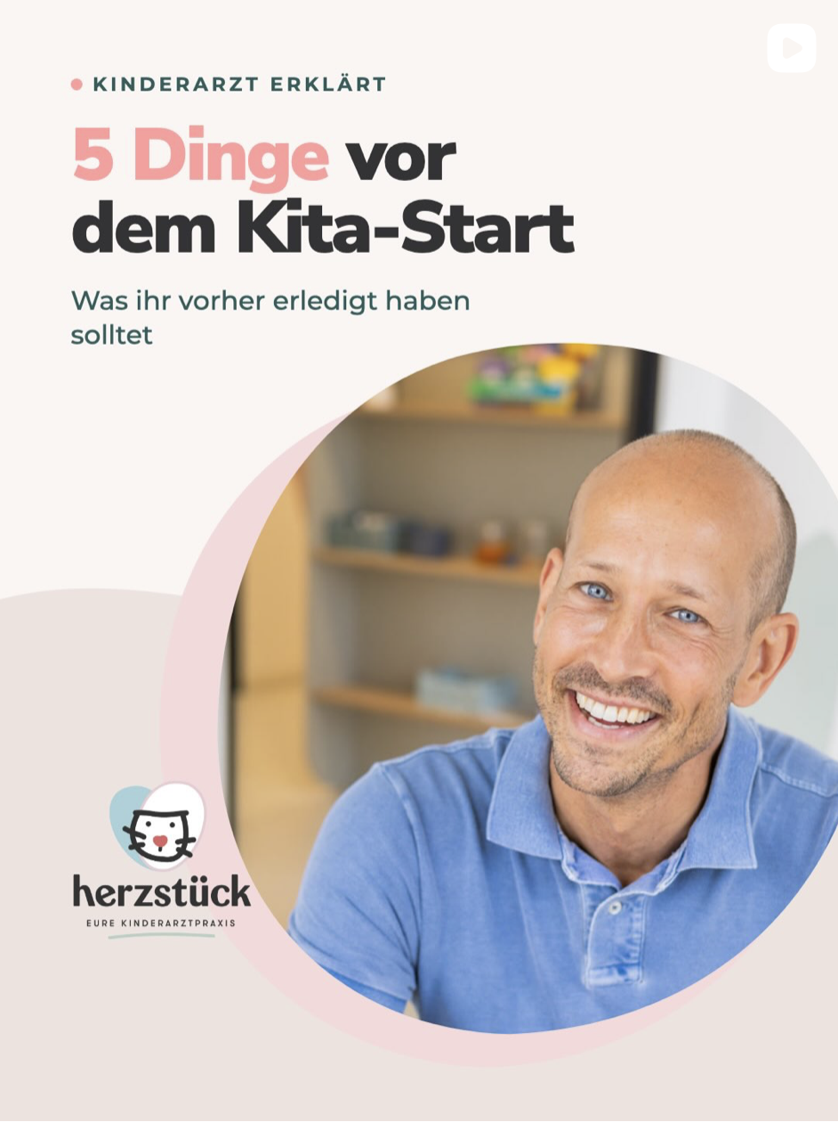 Instagram-Beitrag der Praxis Herzstück: Kita Start