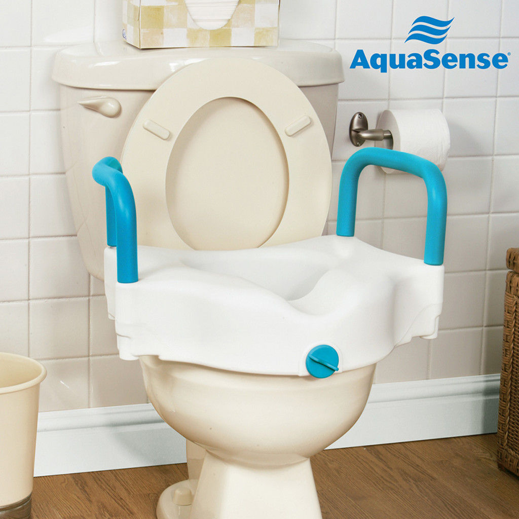 AquaSense 3-in-1 Contoured Raised Toilet Seat