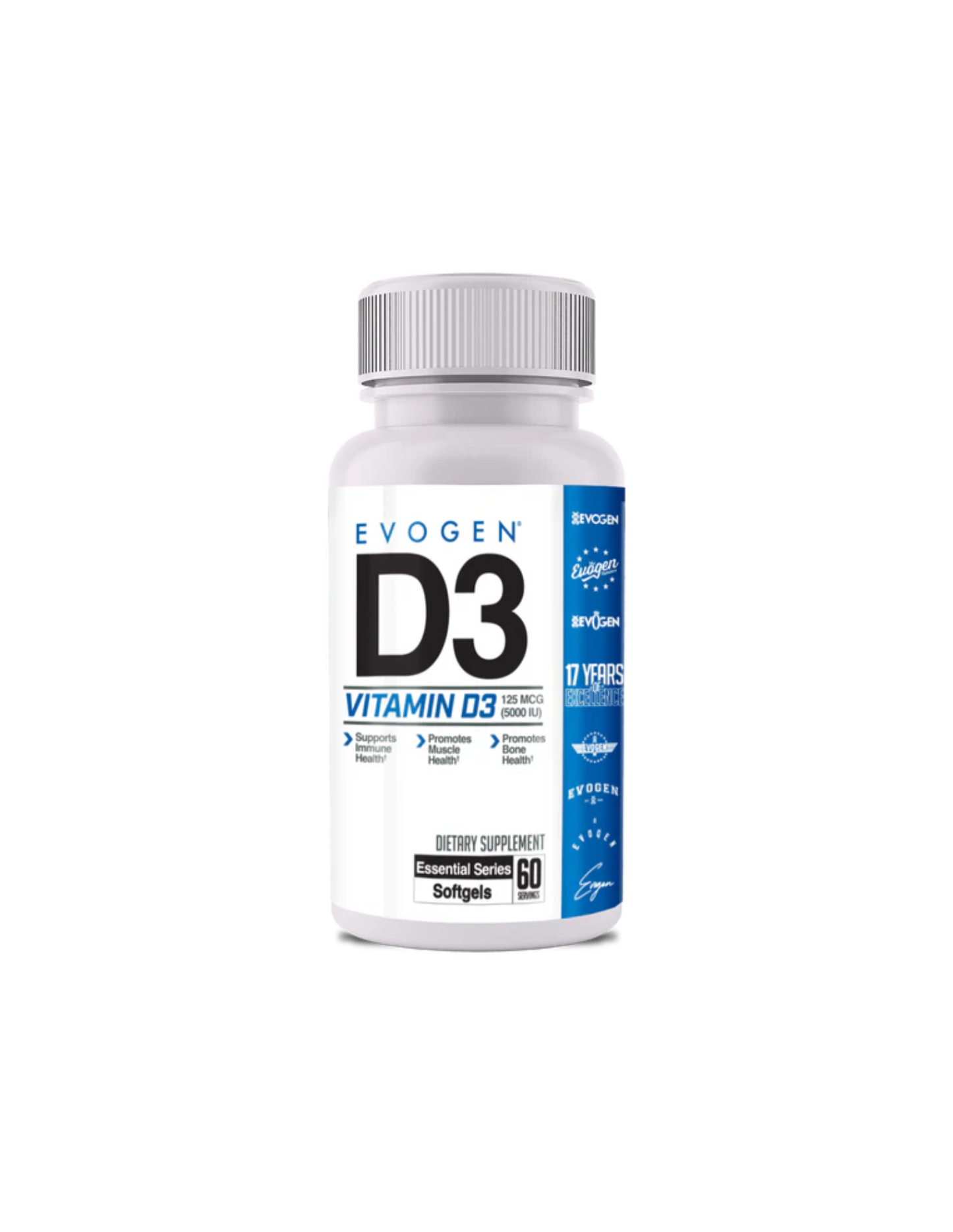 Evogen Vitamin D 5000IU 60 Caps | Nutrición Avanzada de Uso Diario