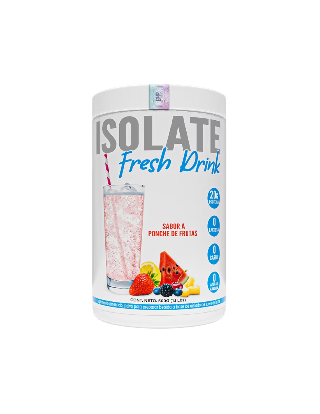 Bhp Isolate Fresh Drink 1.1 Lbs | Proteína Aislada de Suero Refrescante y Ligera