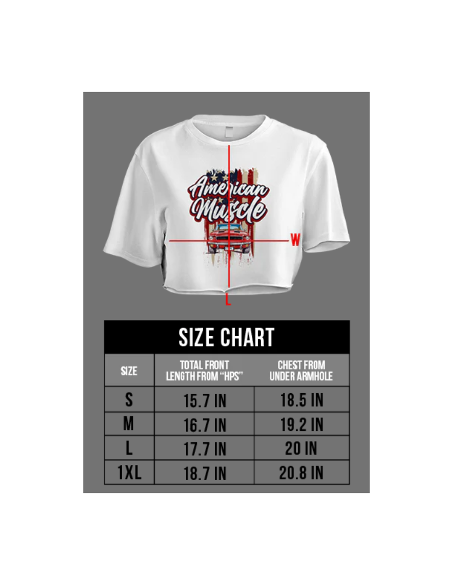 Miniatura: Dragon American Muscle Oversized Crop Tee White