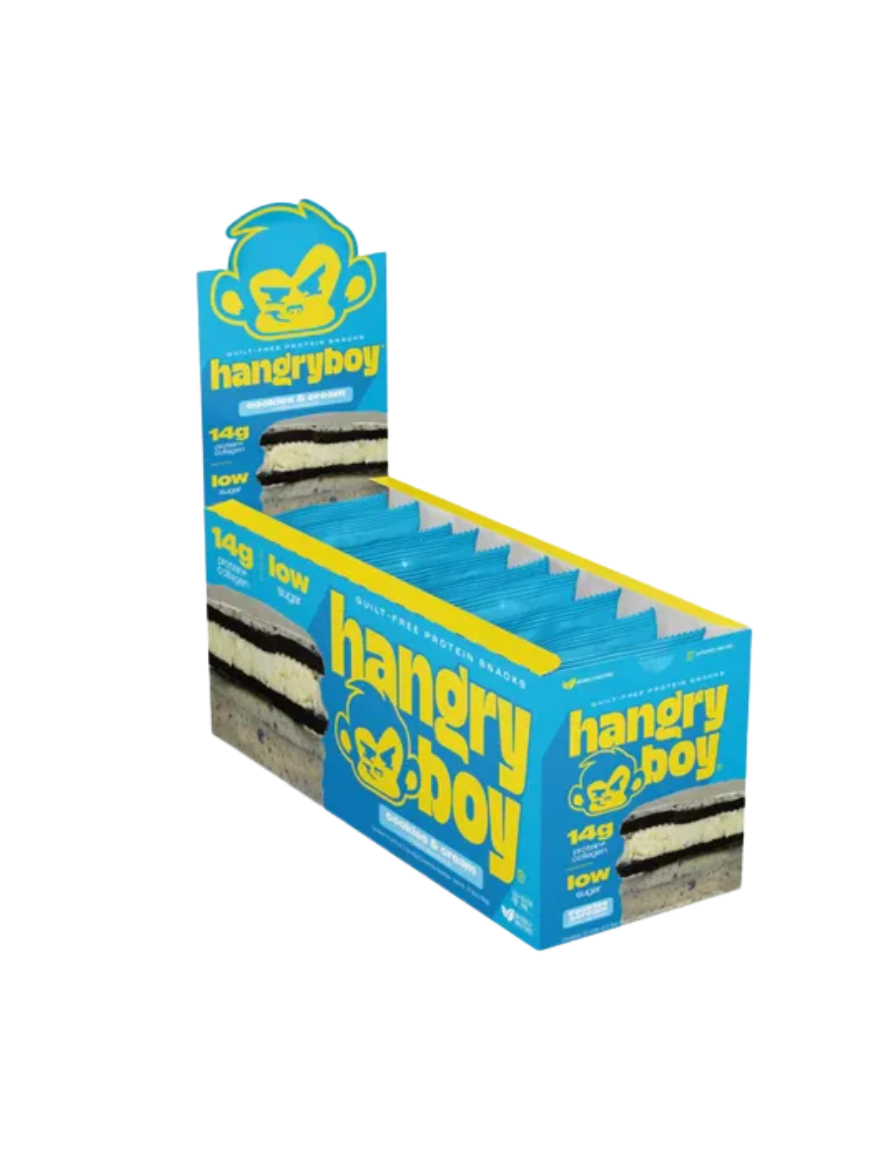 Hangry Boy 65 Grs 12 Pack | Snack Proteico con Fórmula Esencial