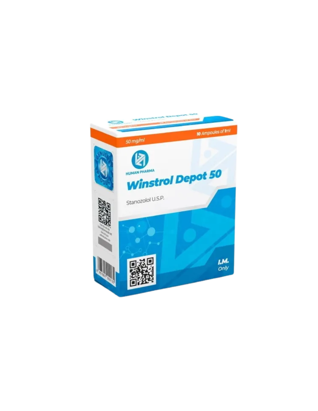 Human Pharma Winstrol Depot 50mg 10amp/1ml Iny