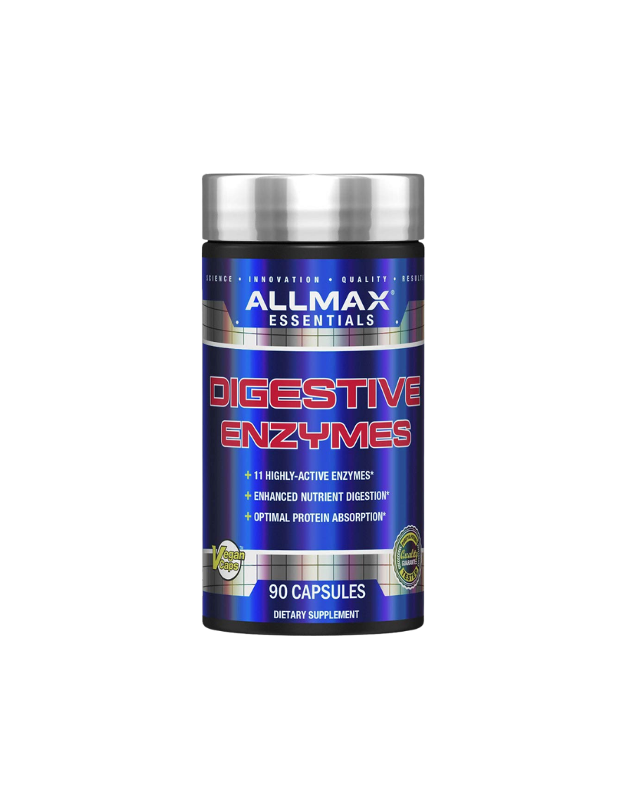 Allmax Digestive Enzymes 90 Ct | Enzimas Digestivas para Mejor Absorción