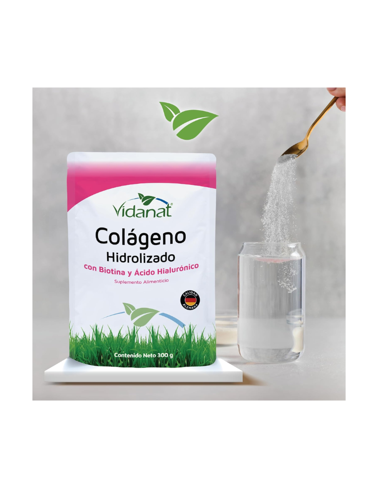 Miniatura: Vidanat Colageno Hidrolizado Con Biotina Y Ácido Hialurónico 300 Gr