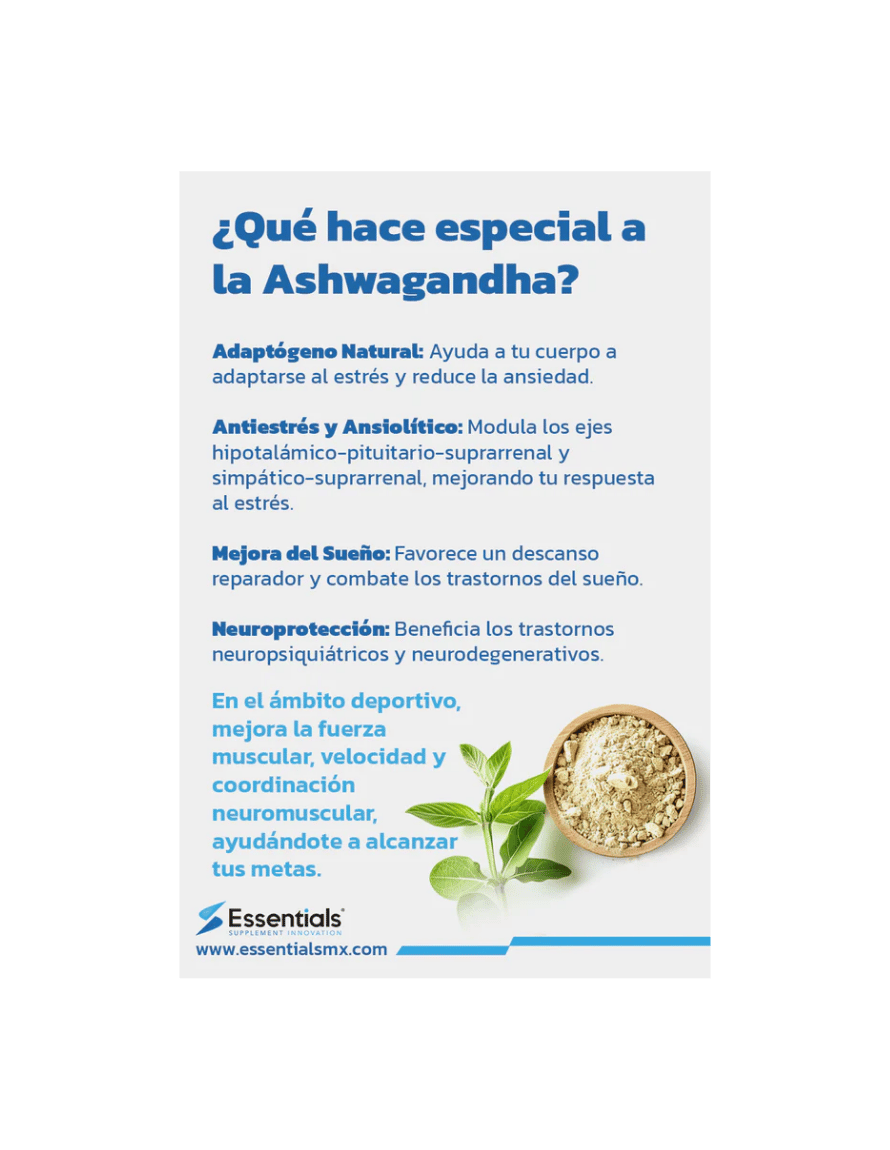 Miniatura: ESS Ashwagandha 500mg 60 Caps | Formula de Bienestar, Energia y Equilibrio