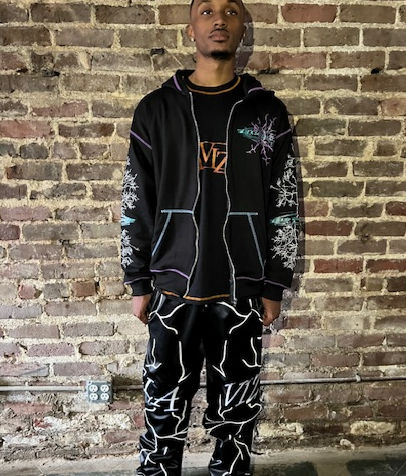 Tela Vizyon 'Firmament Crack' Zipup Hoodie