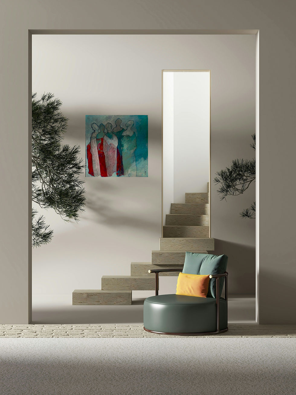 BEUCHER - Rencontre n°3 50x50cm