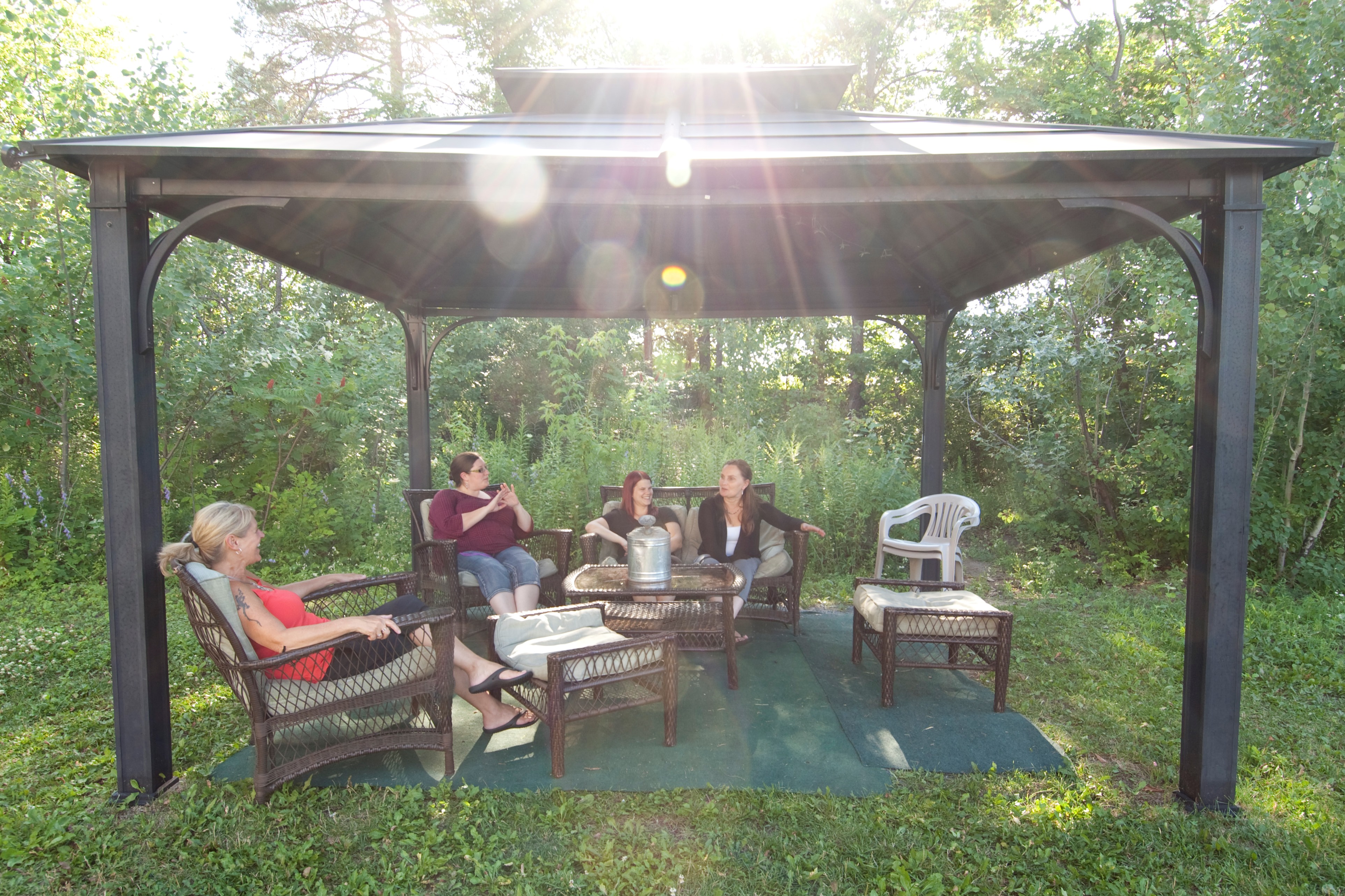 Interval House of Ottawa backyard