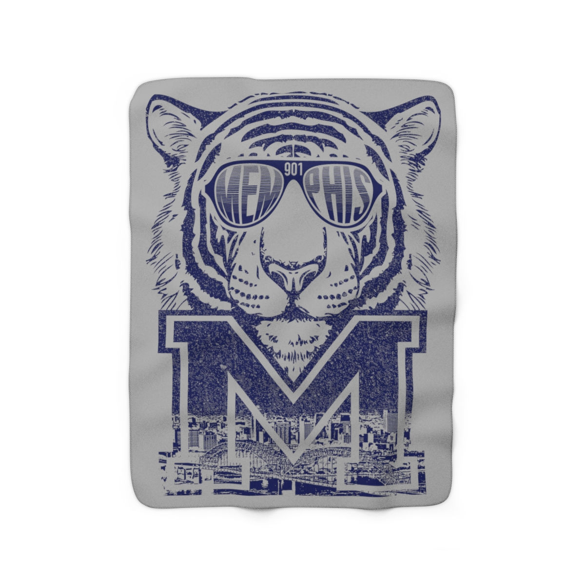 Tiger Shades Sherpa Fleece Blanket