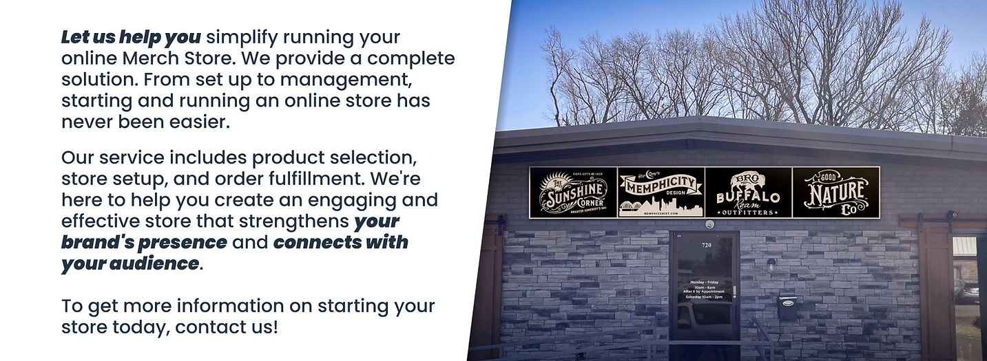Merch Store Menu Merch Stores | Memphicity Design