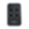 Black FAAC remote control with four buttons, TELECOMANDI CANCELLI.