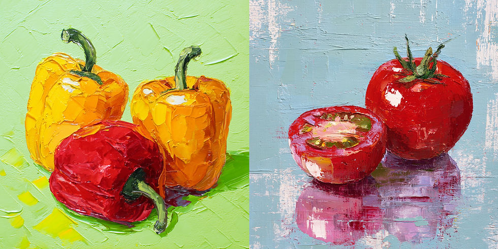 CHORLEY Paint Night - Peppers and Tomato