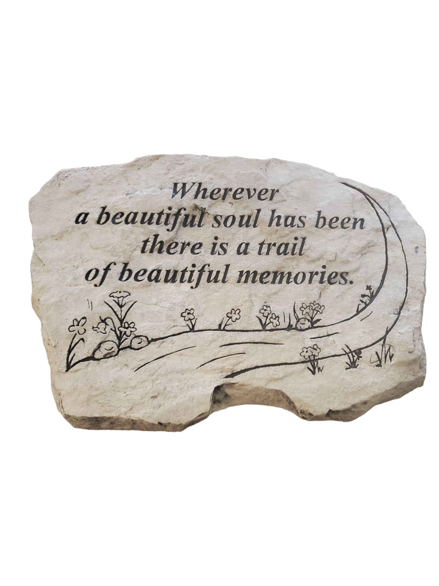 "Trail of Beautiful Memories" Stone