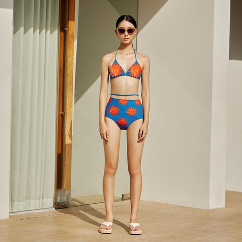 日本未入荷 ★Coralist Swimwear★Liya リバーシブル ビキニ Liya' Reversible triangle bikini in Solesea (CREX314
