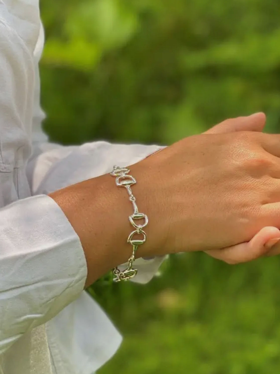 Sterling Silver Snaffle Bracelet