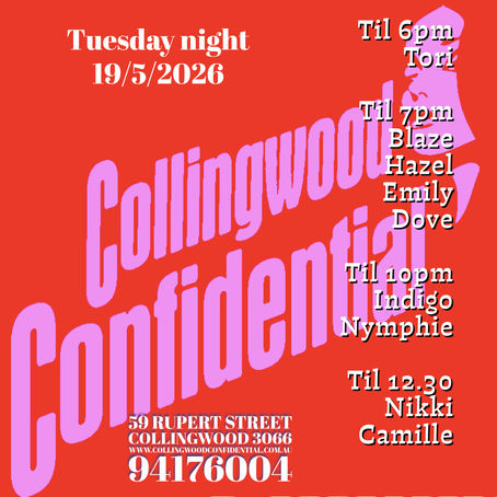 Tuesday night 19/5/2026