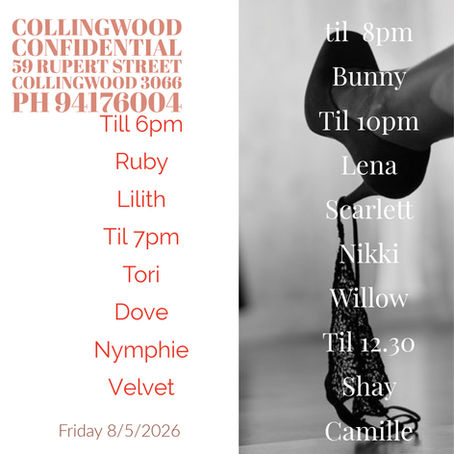 Friday night 8/5/2026