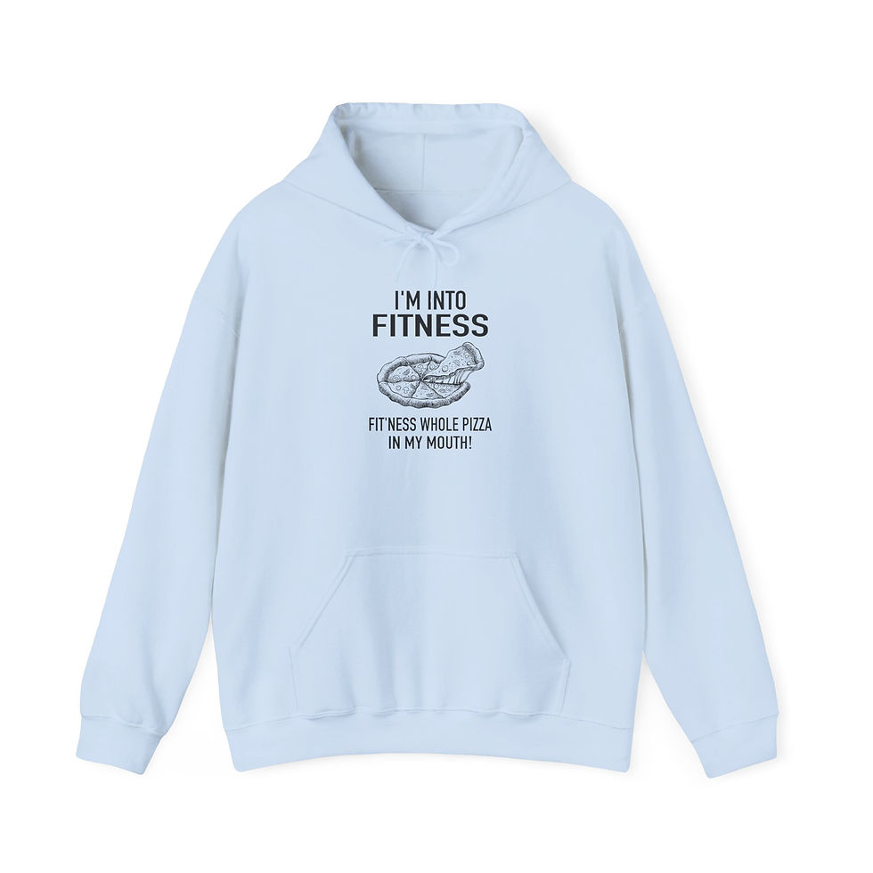 Thumbnail: Witty Workout Pizza Hoodie