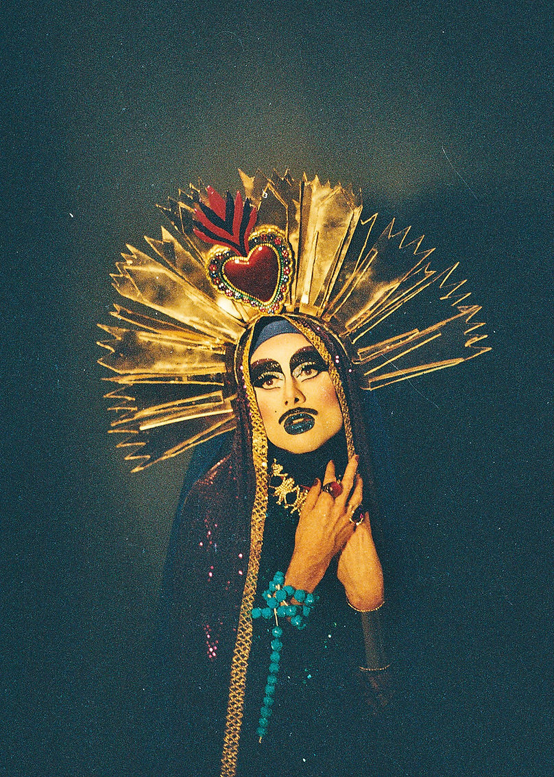 Virgin Xtravaganzah, virgin xtravaganza, virgin extravaganza, Virgin mary drag queen, london drag queen, drag queen,