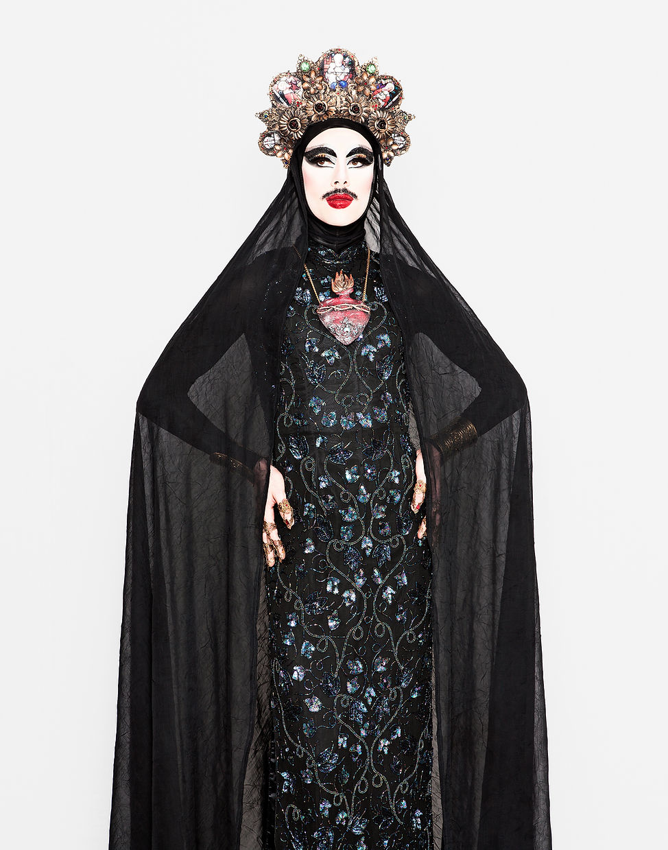 Virgin Xtravaganzah, Virgin xtravaganza, virgin mary drag queen, virgin,