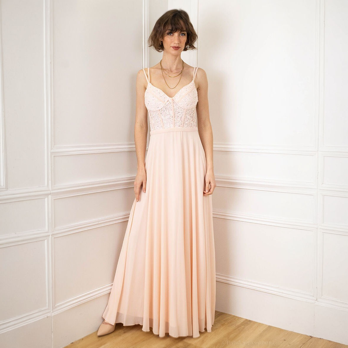 Robe longue blanche