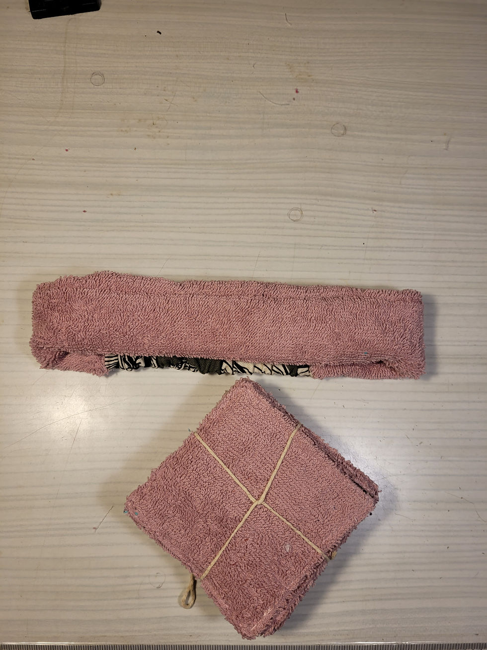 Miniature : Kit beauté vieux rose et vert