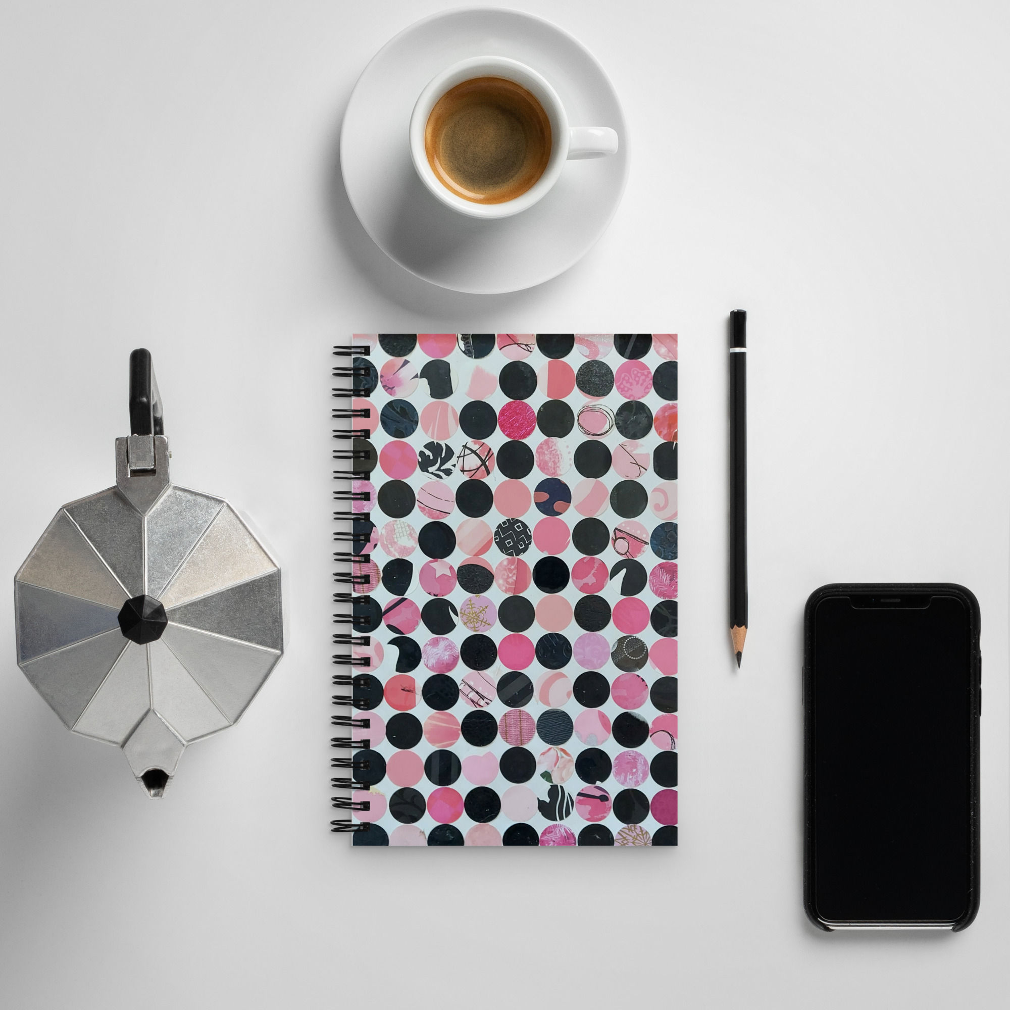 Pop of Pink Spiral notebook
