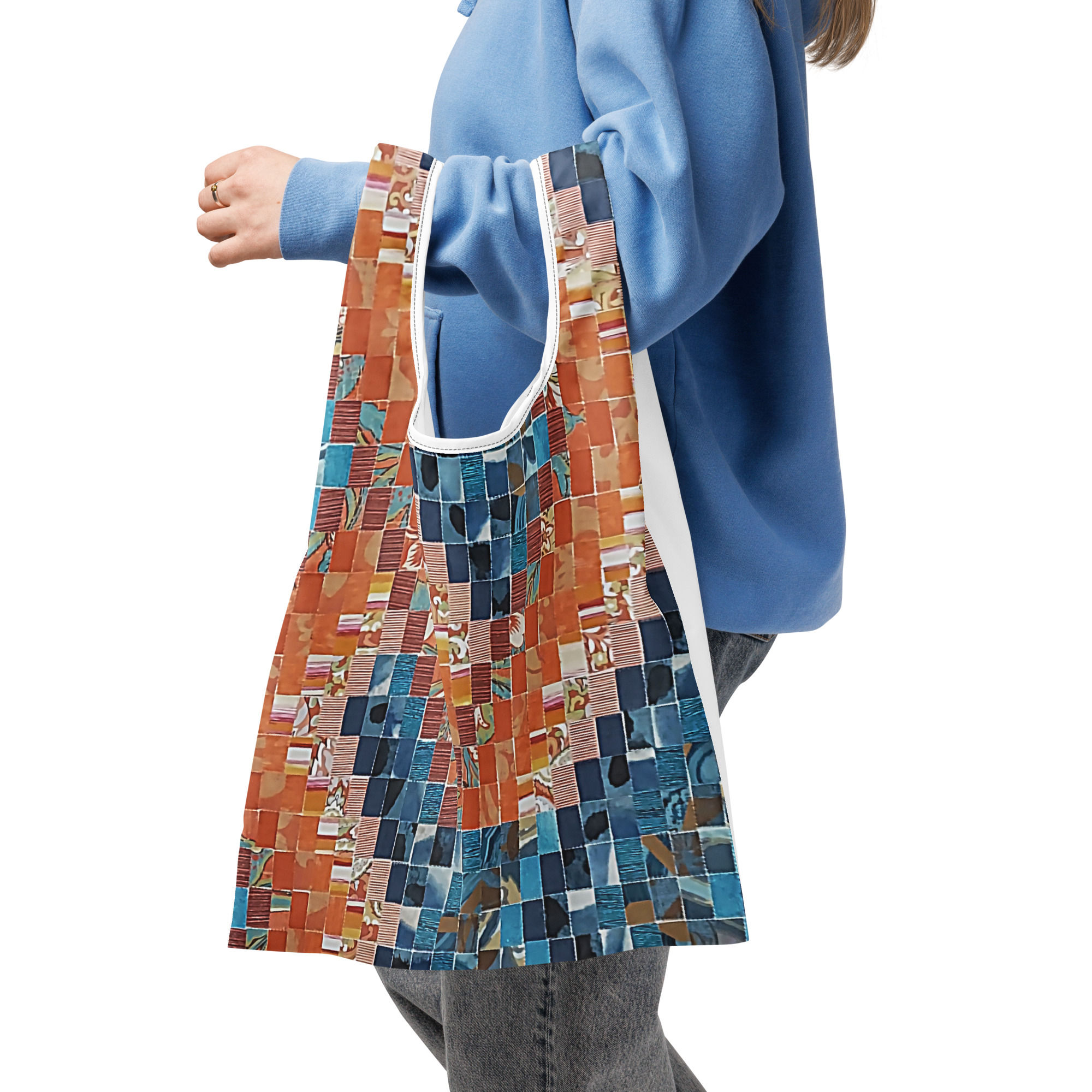 Salmon Blue Plate Special Shopping bag