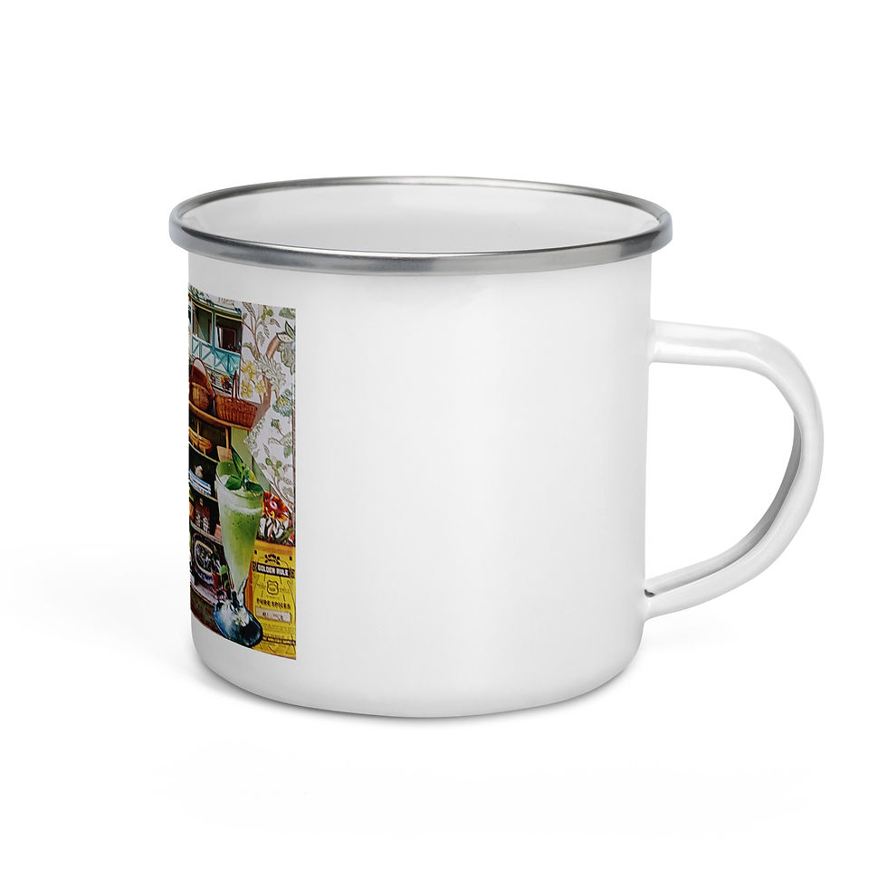 Thumbnail: Lime Float Enamel Mug