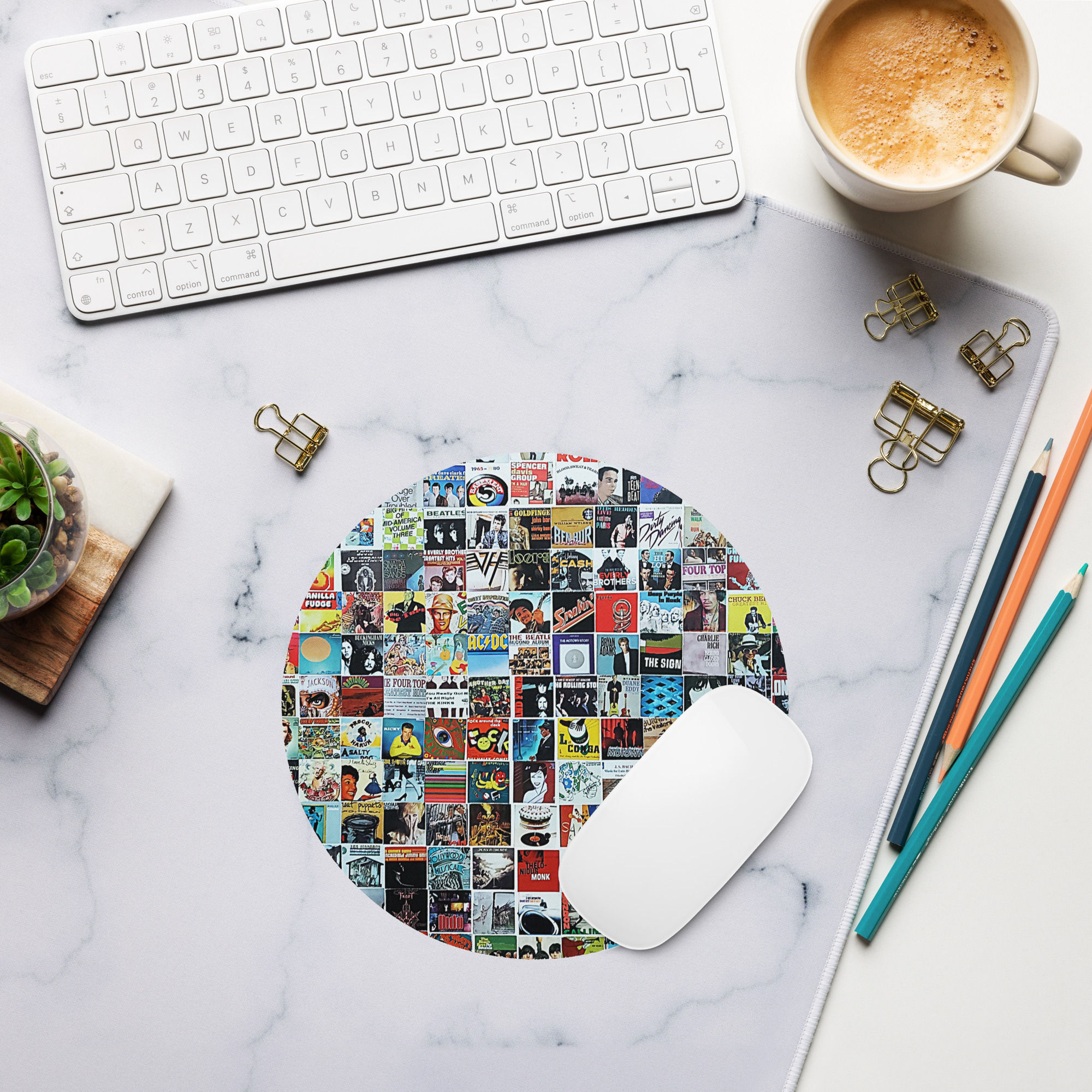 Vinyl Round mouse pad