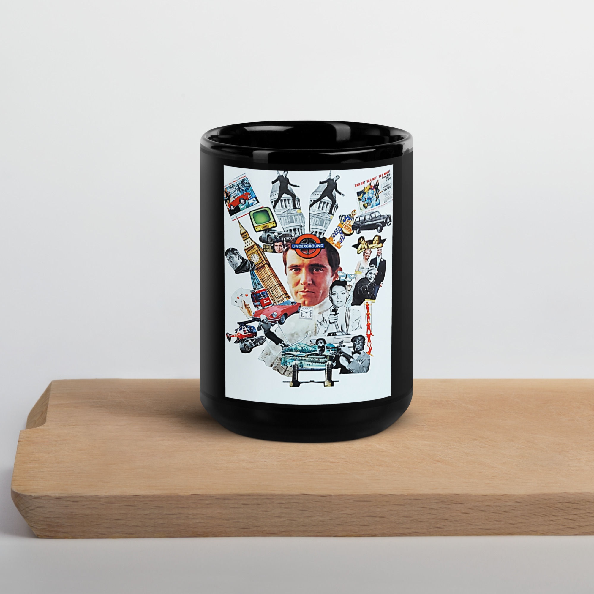 James Bond Black Glossy Mug