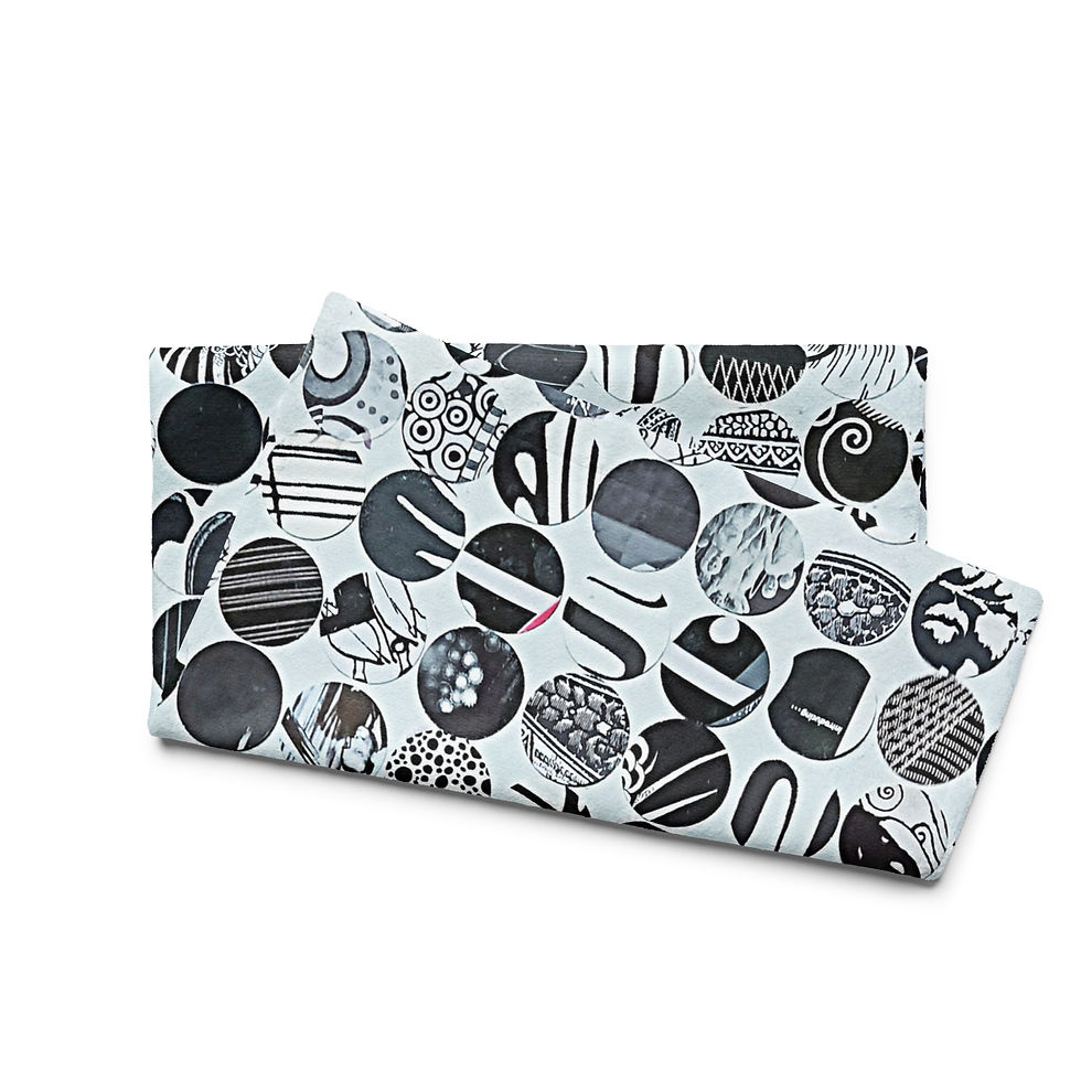 Thumbnail: Black and White Echo Hand towel