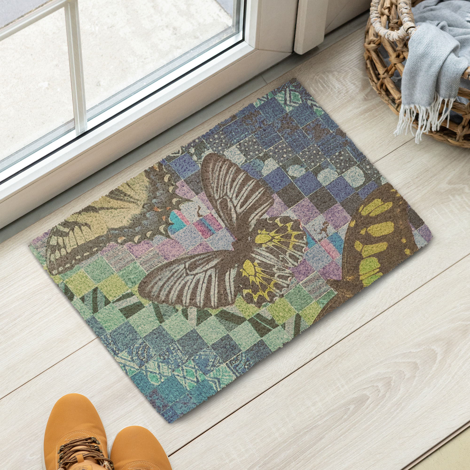 Iron Butterfly Coir doormat