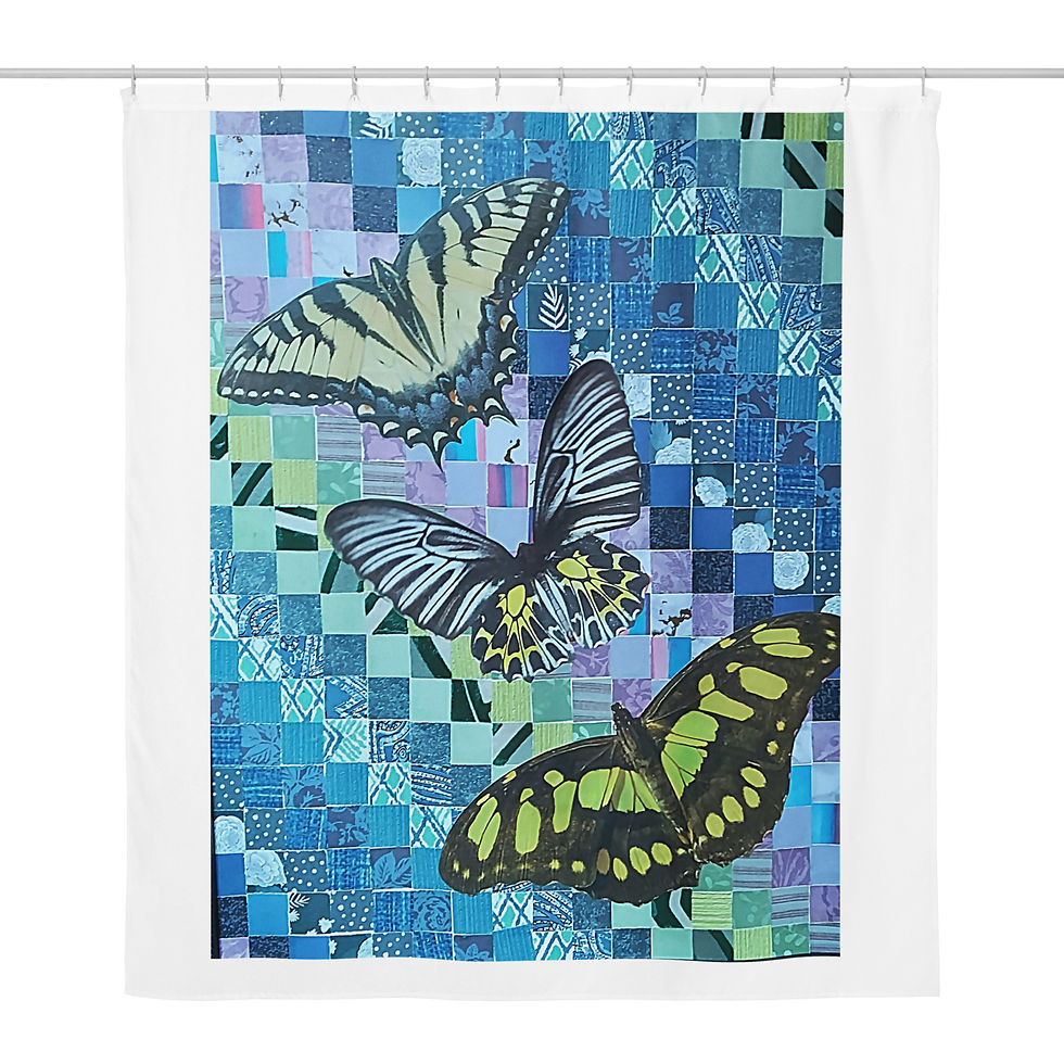 Thumbnail: Iron Butterfly Shower curtain