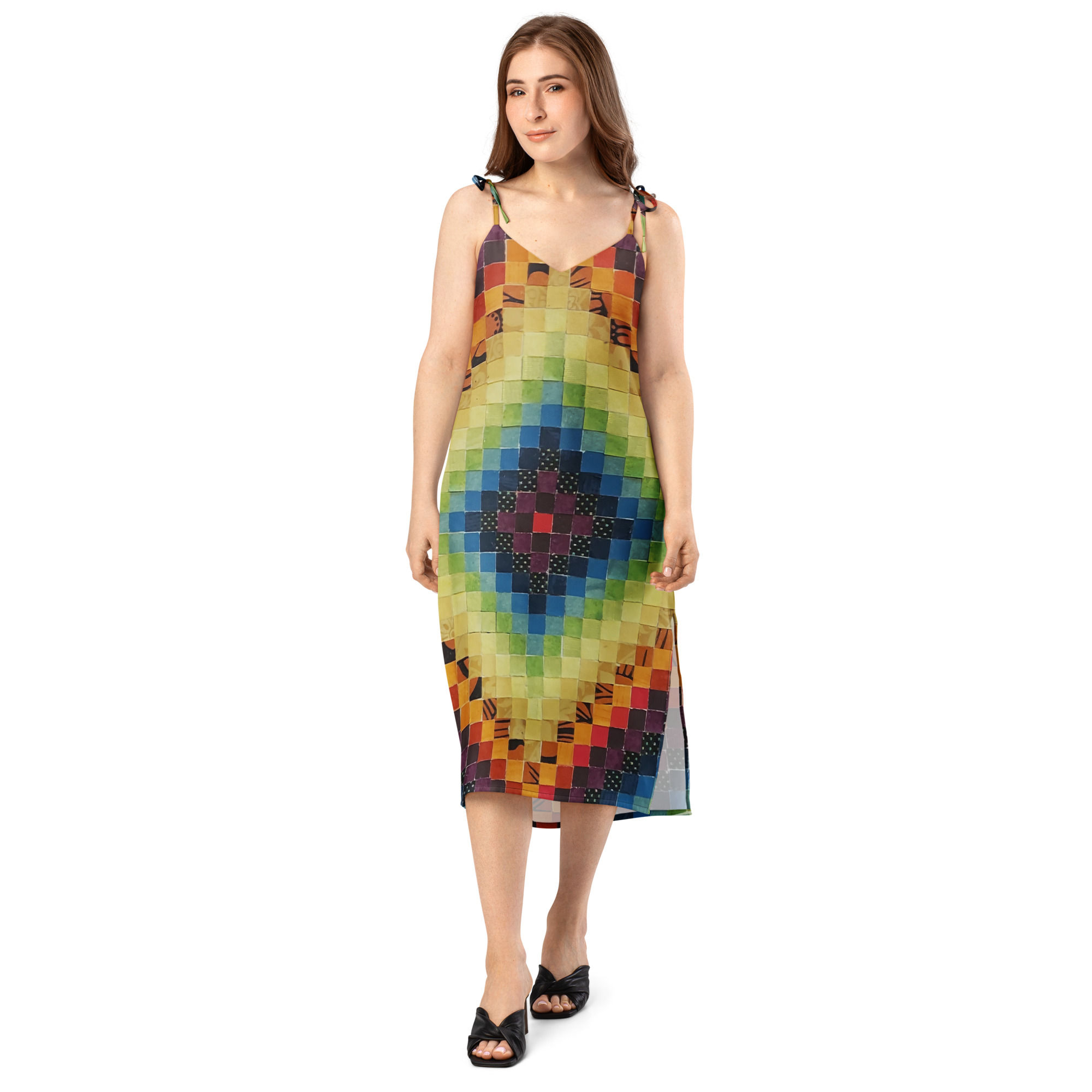 Fiesta Tie-strap midi dress