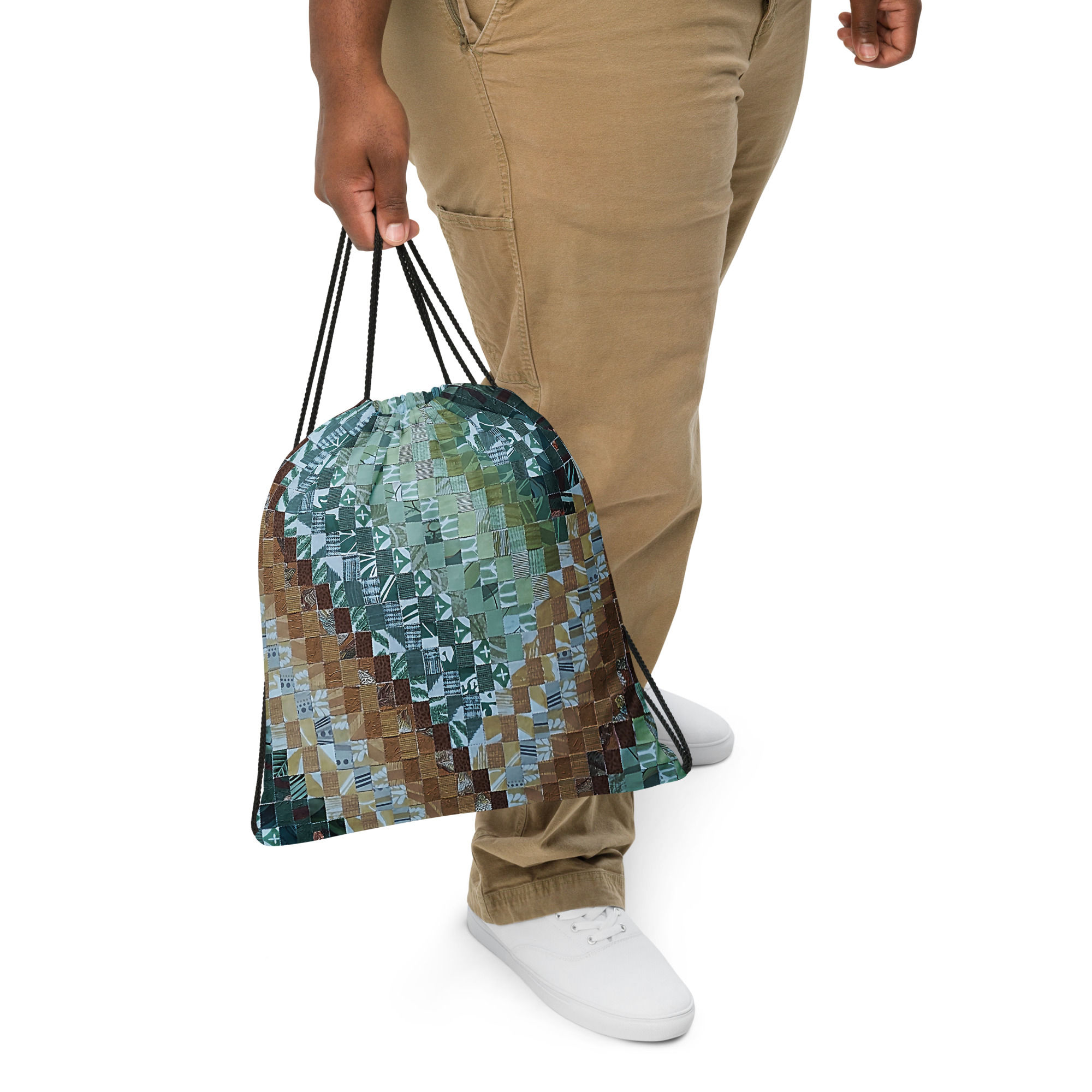 Golden Lime Drawstring bag