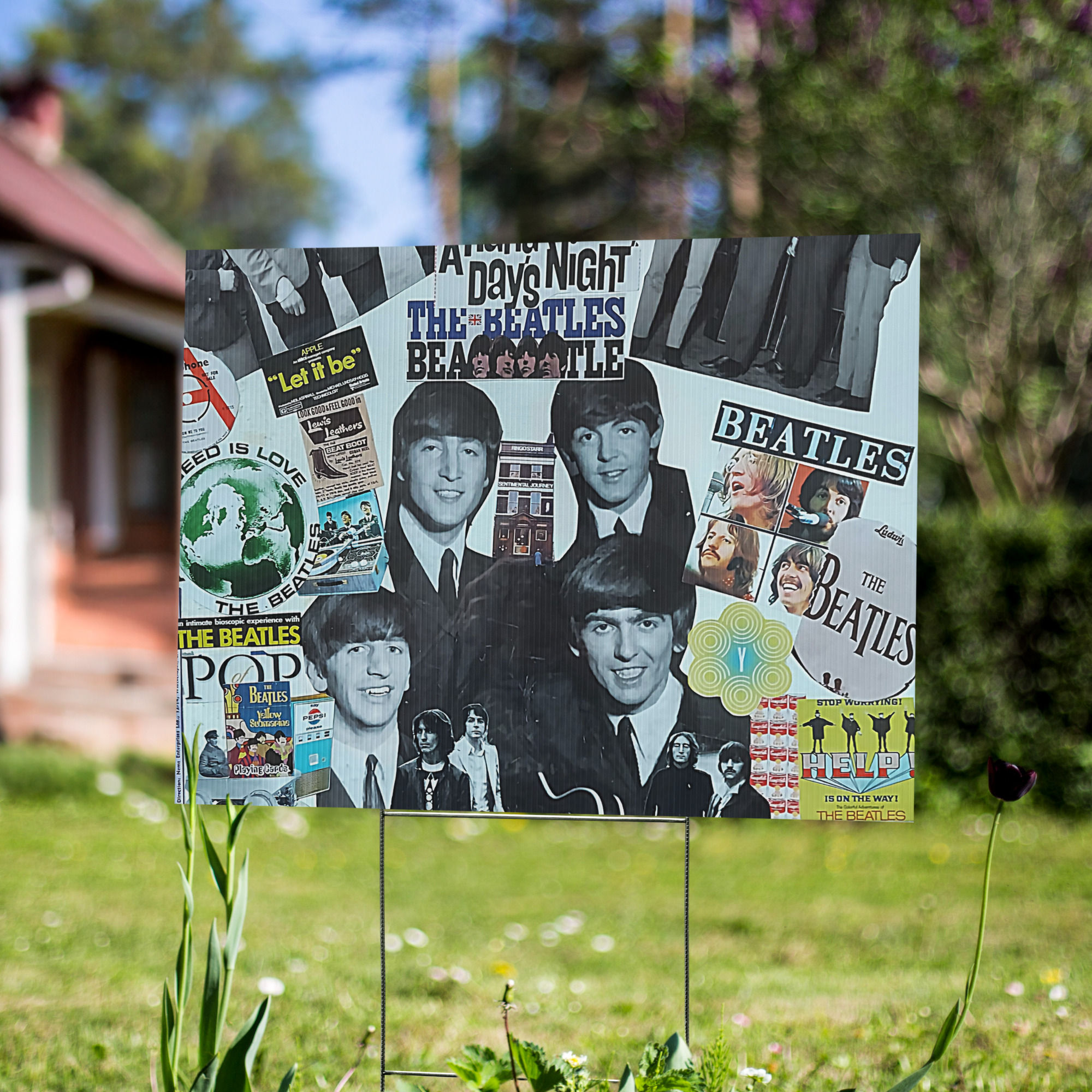 The Beatles Yard sign